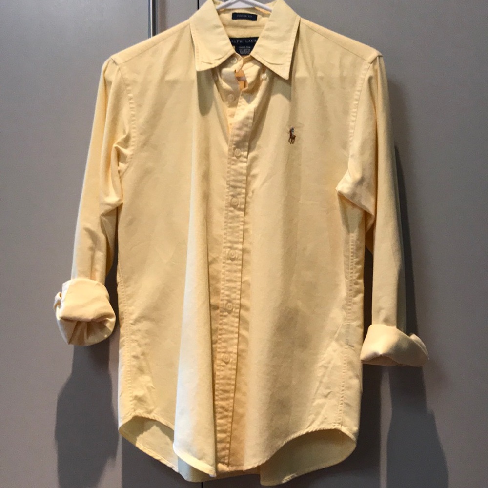 Ralph Lauren Yellow Button-Down Shirt